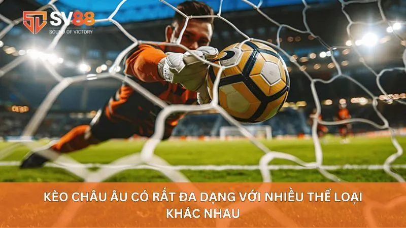 Kèo Châu Âu không chỉ có một dạng duy nhất mà còn rất đa dạng với nhiều thể loại khác nhau